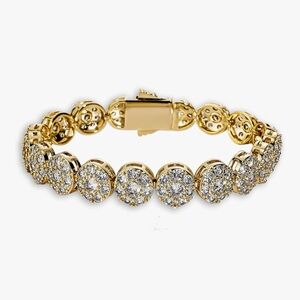 NEW 14K Gold Plated Elegant Gold Bracelet 7” Inches